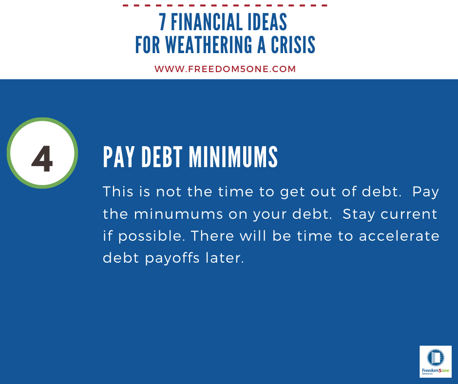 Step 4 Financial ideas for a Crisis